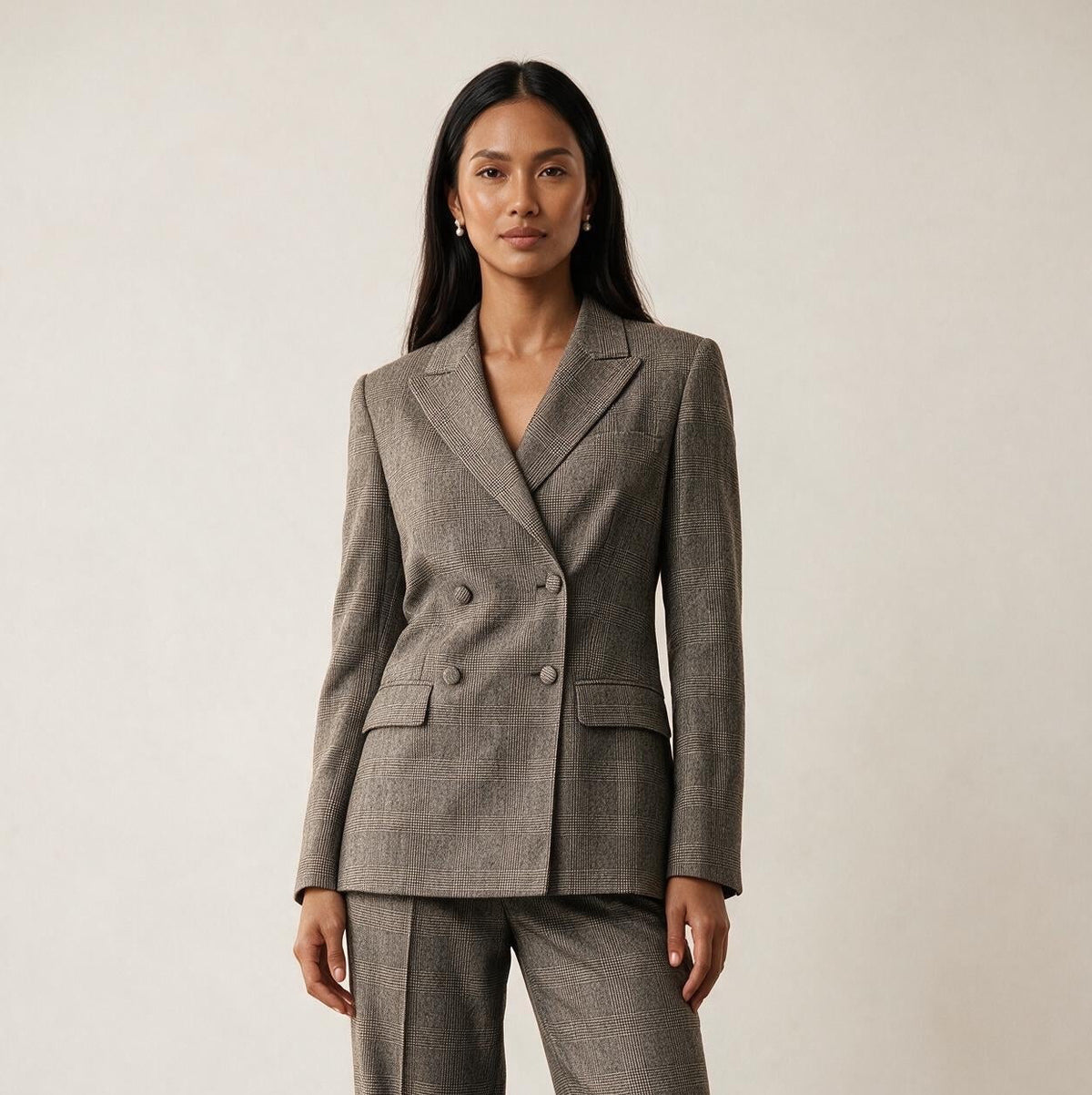 Grey Prince of Wales Check Jacket