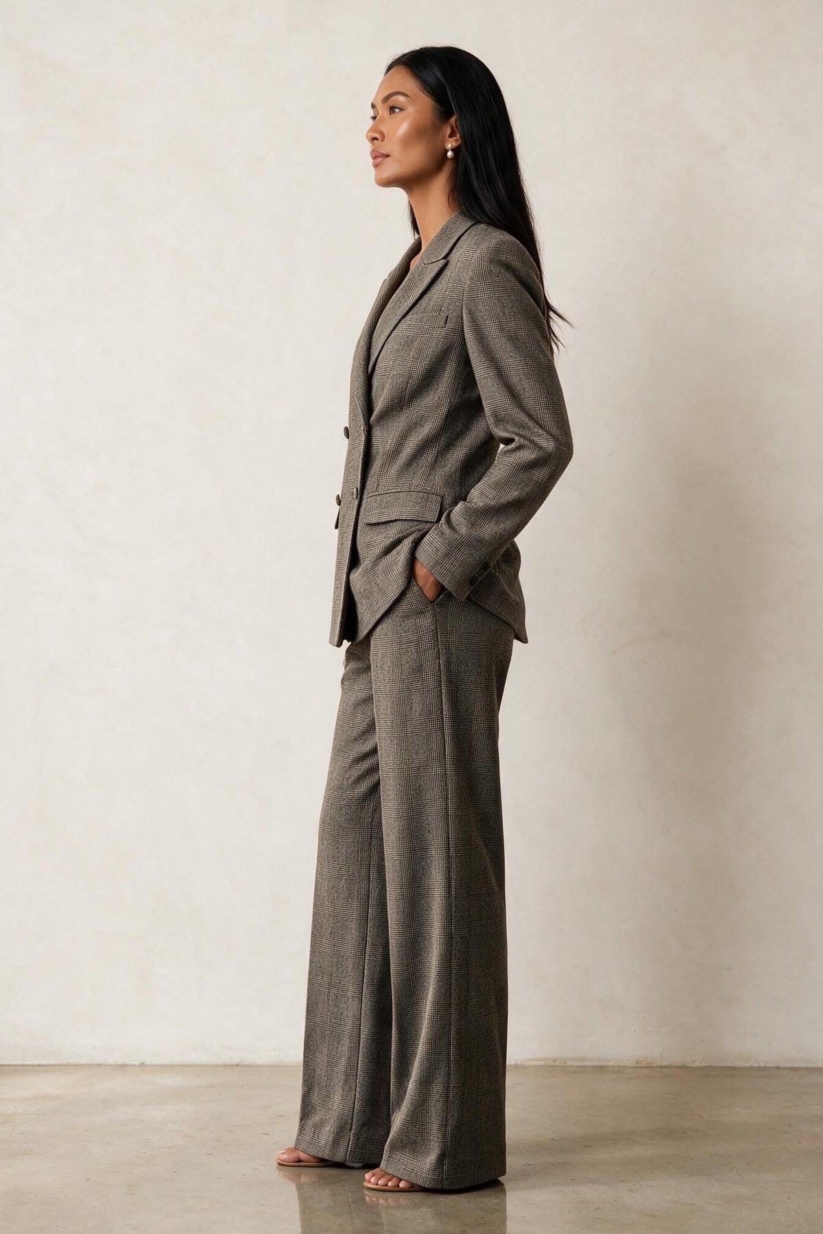 Grey Prince of Wales Check Jacket