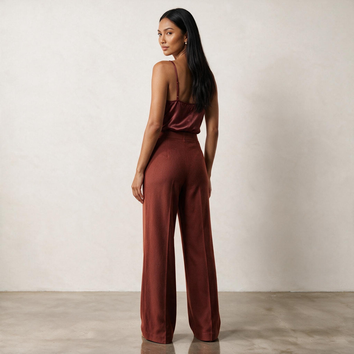 Rust Wool Trousers