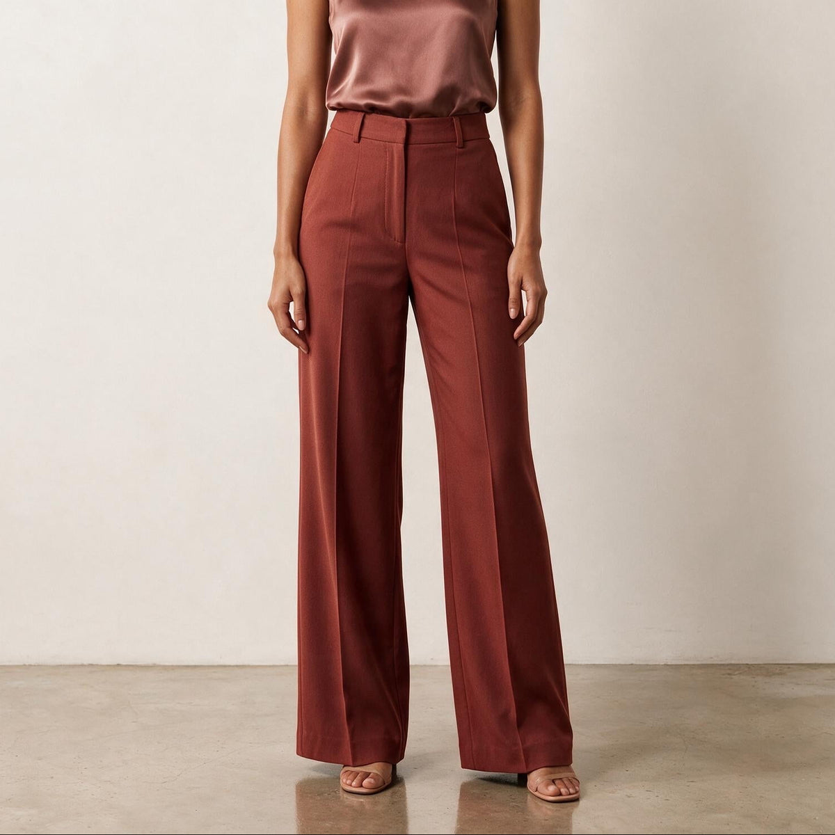 Rust Wool Trousers