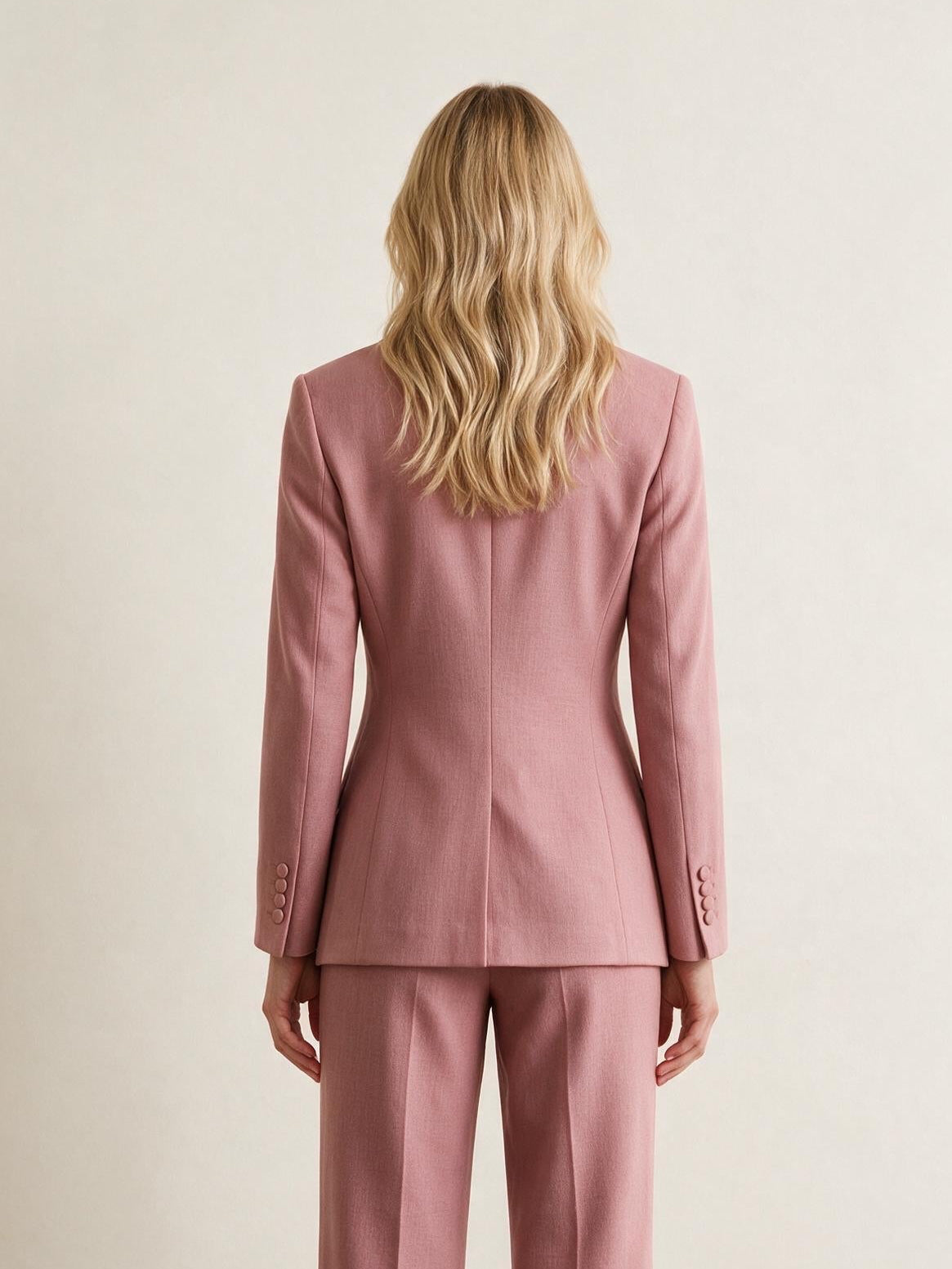 Blush Pink Wool Jacket