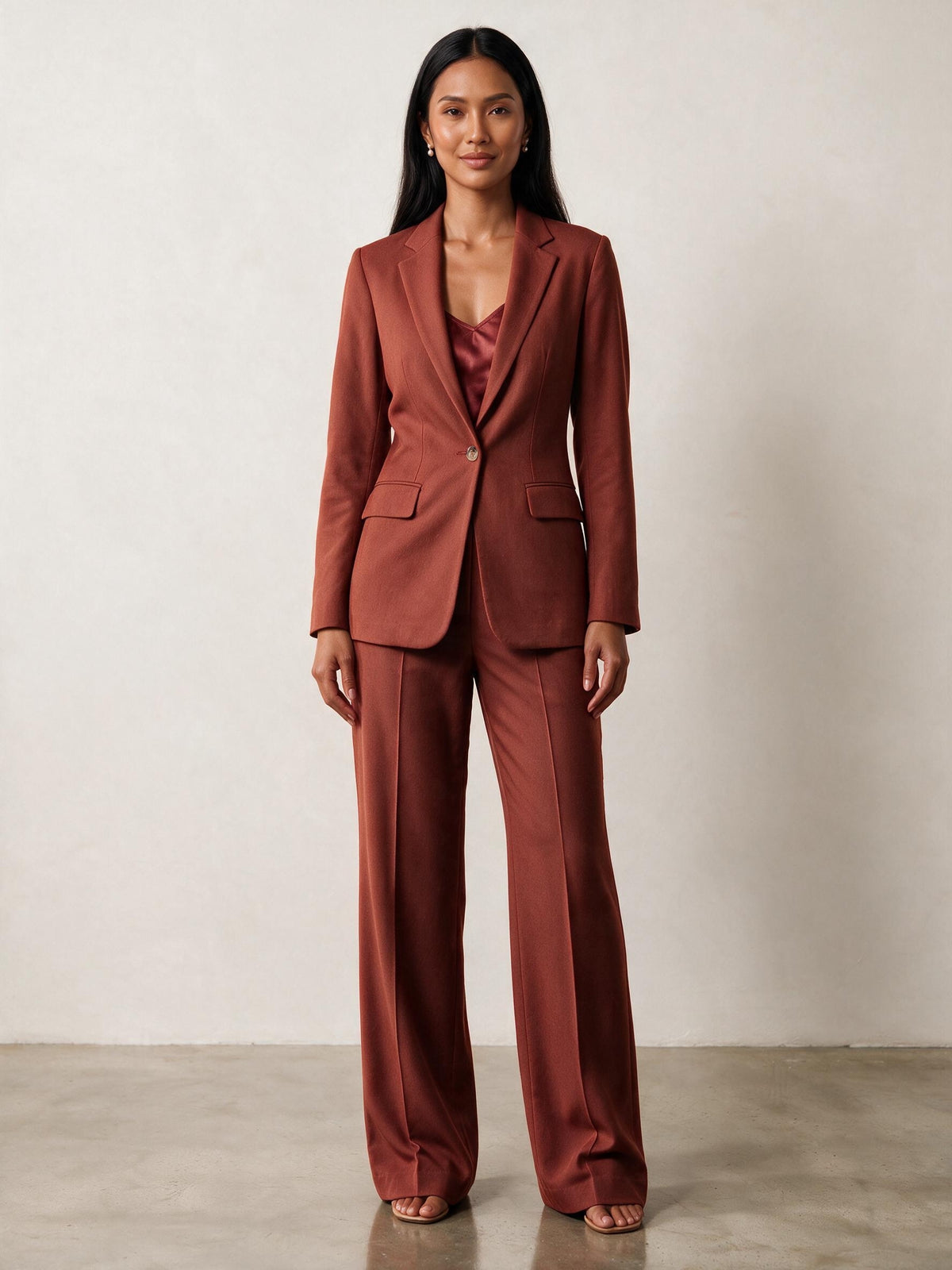 Rust Wool Trousers