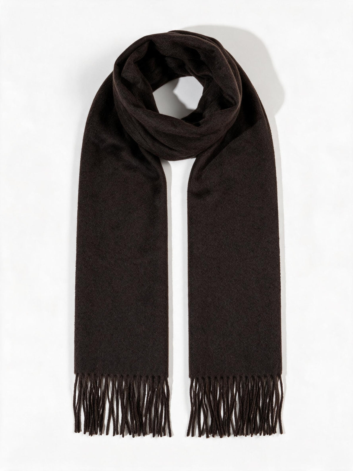 Chocolate Escorial Wool Scarf