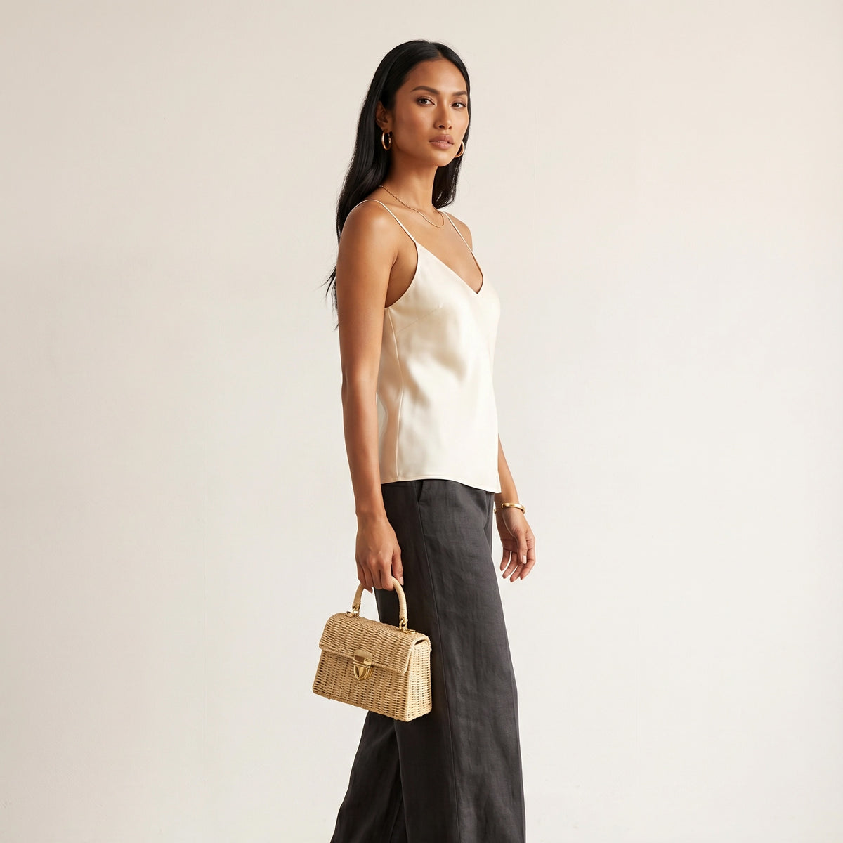Holden and Hunt - Silk cami - bleached white