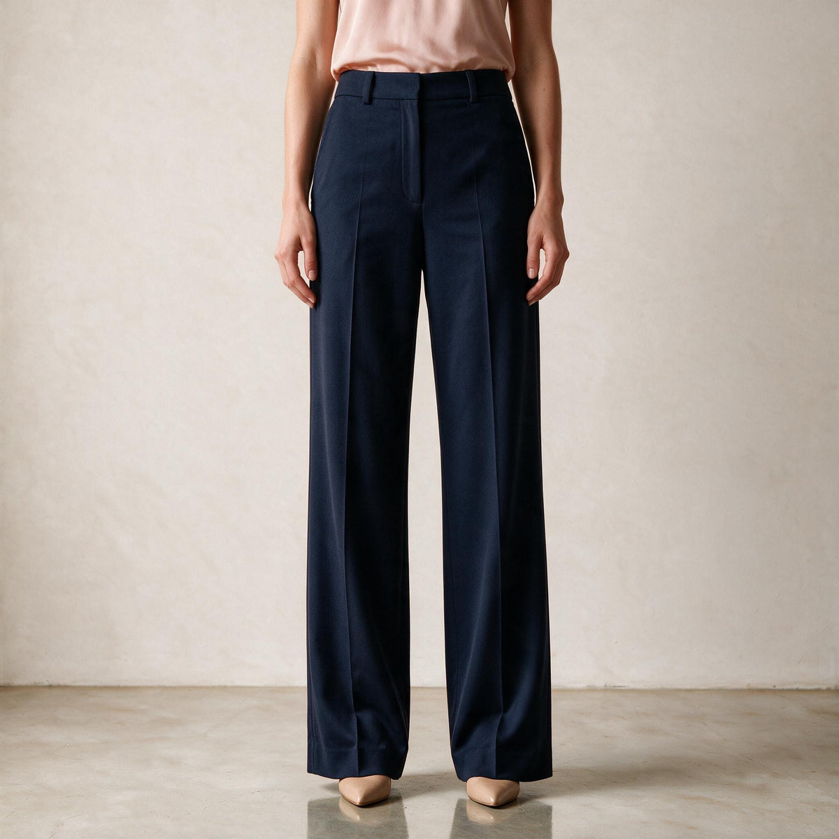 Holden and Hunt - Navy wool trousers - front