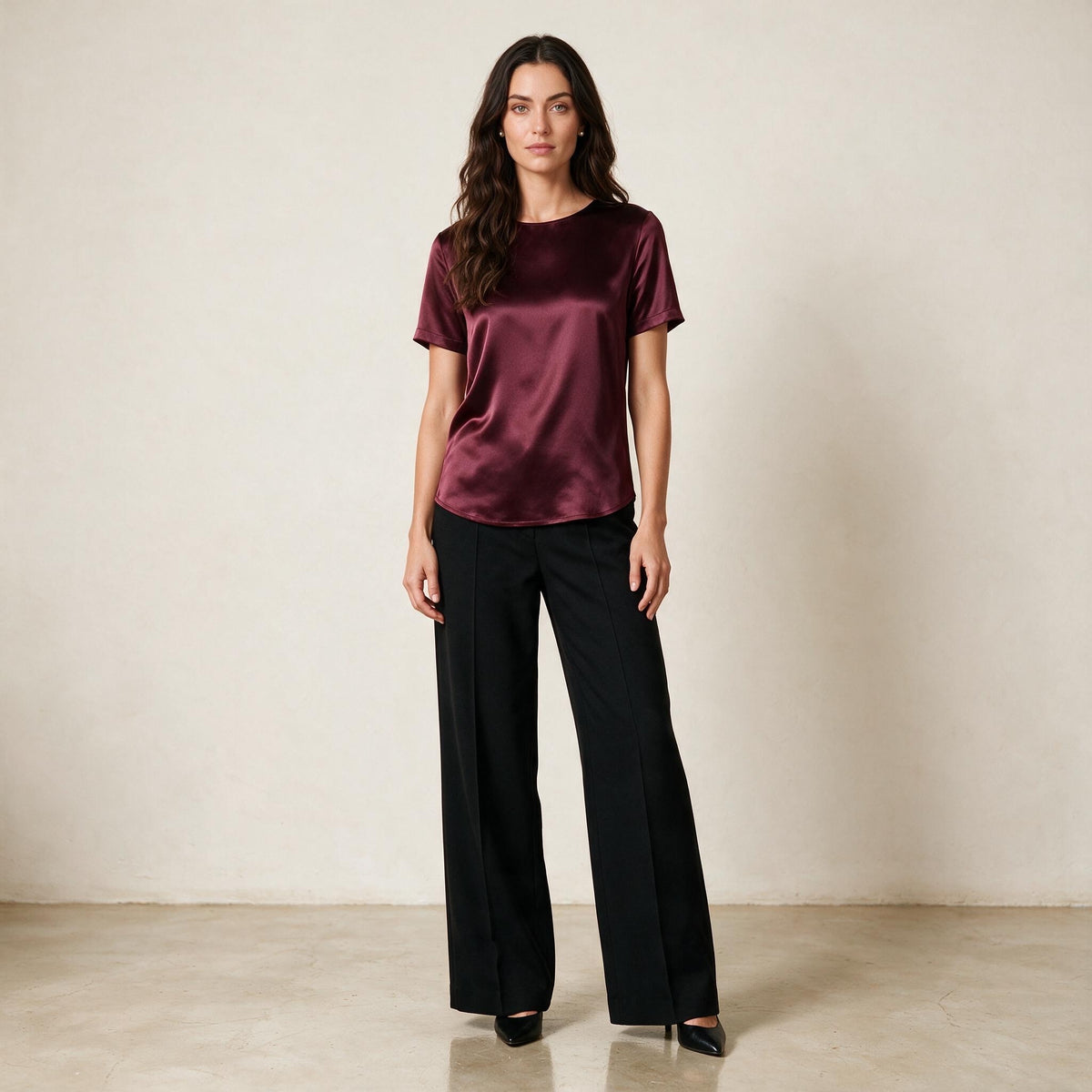 holden and hunt - silk tshirt - fig