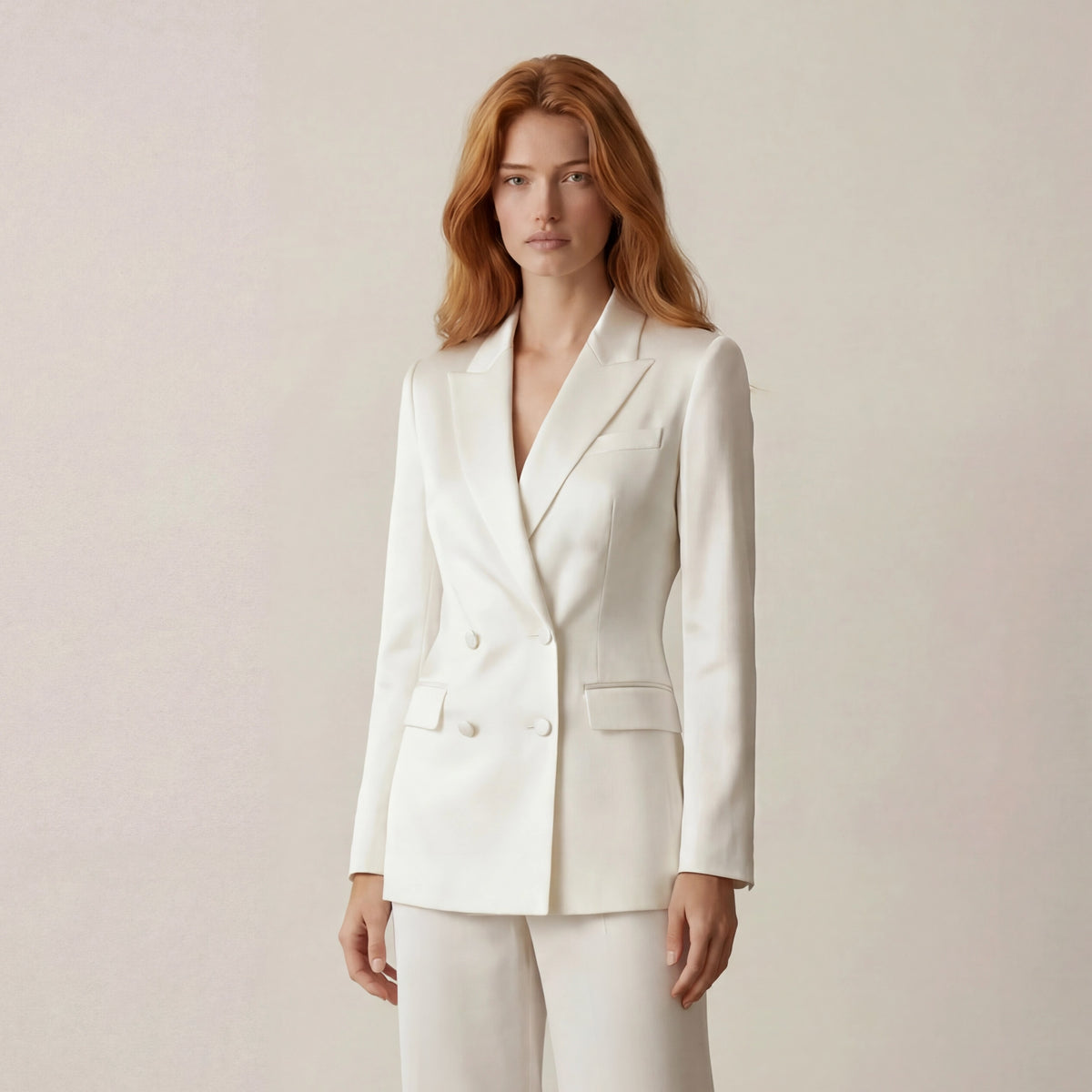 Holden and Hunt - Silk Satin Bridal Jacket - Front