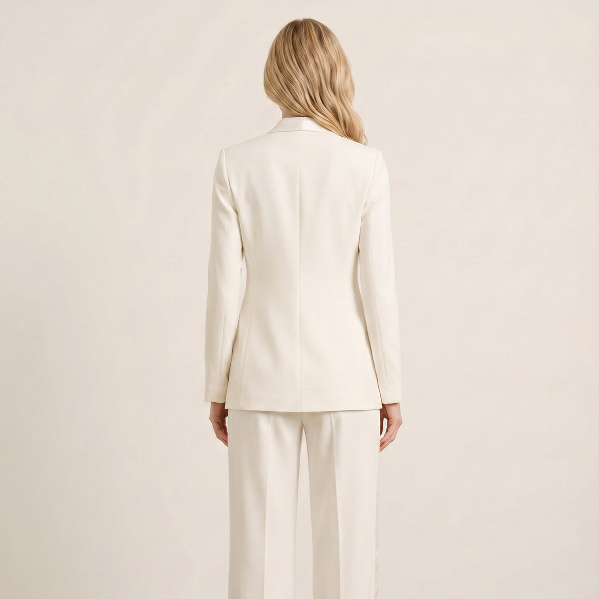 Holden and Hunt - Cream Tuxedo Jacket - Back