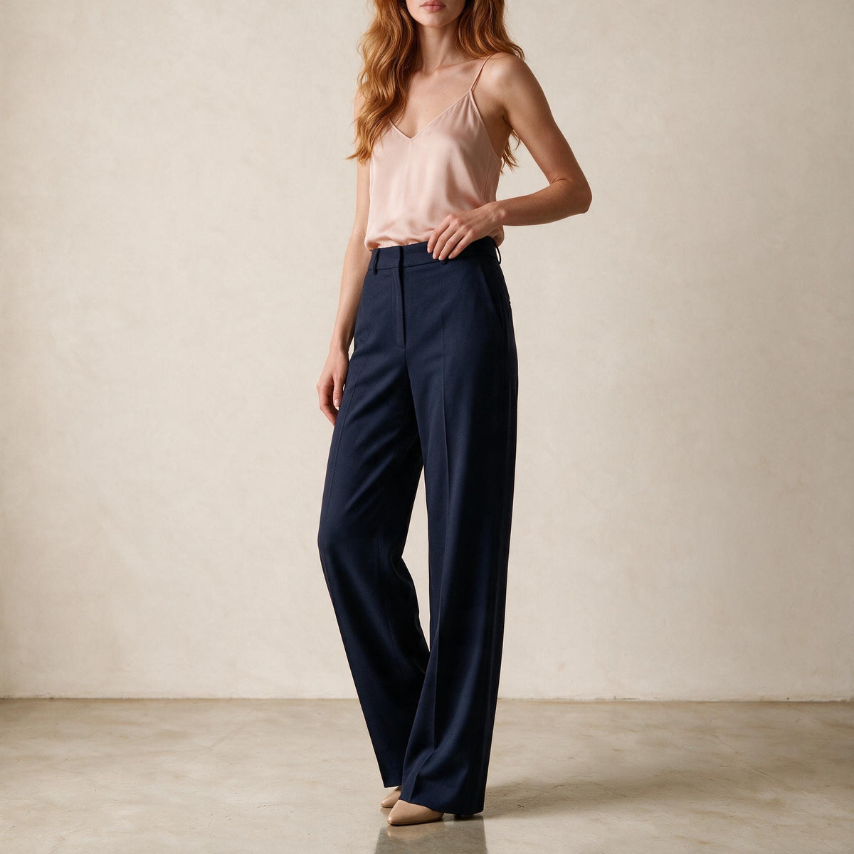 Holden and Hunt - Navy wool trousers - side