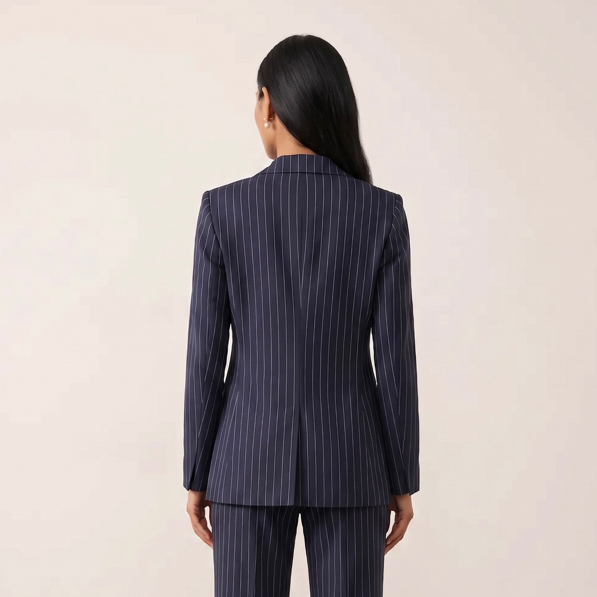 Holden and Hunt - Navy pinstripe Jacket - Back