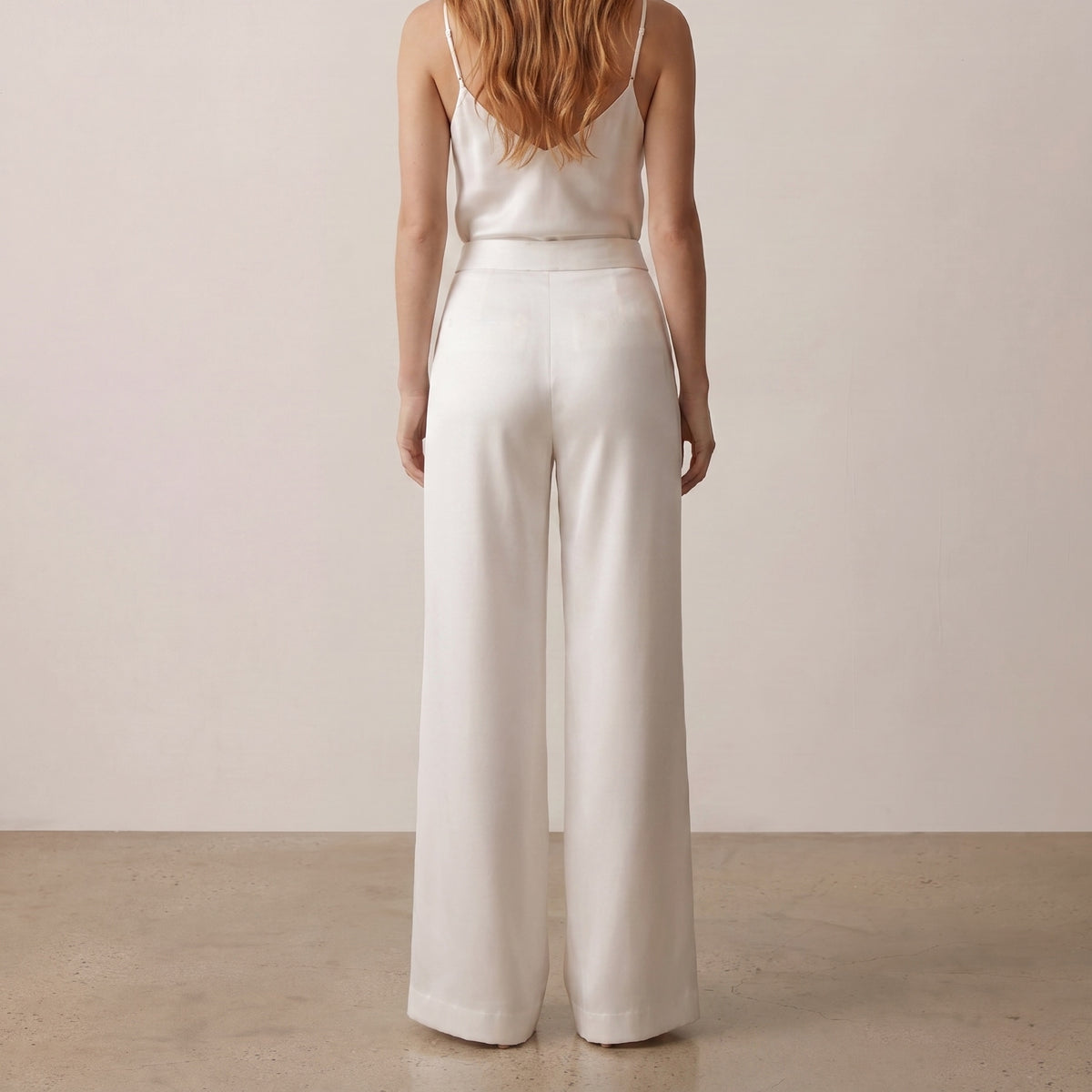 Holden and Hunt - Silk Satin Bridal Trousers - Back