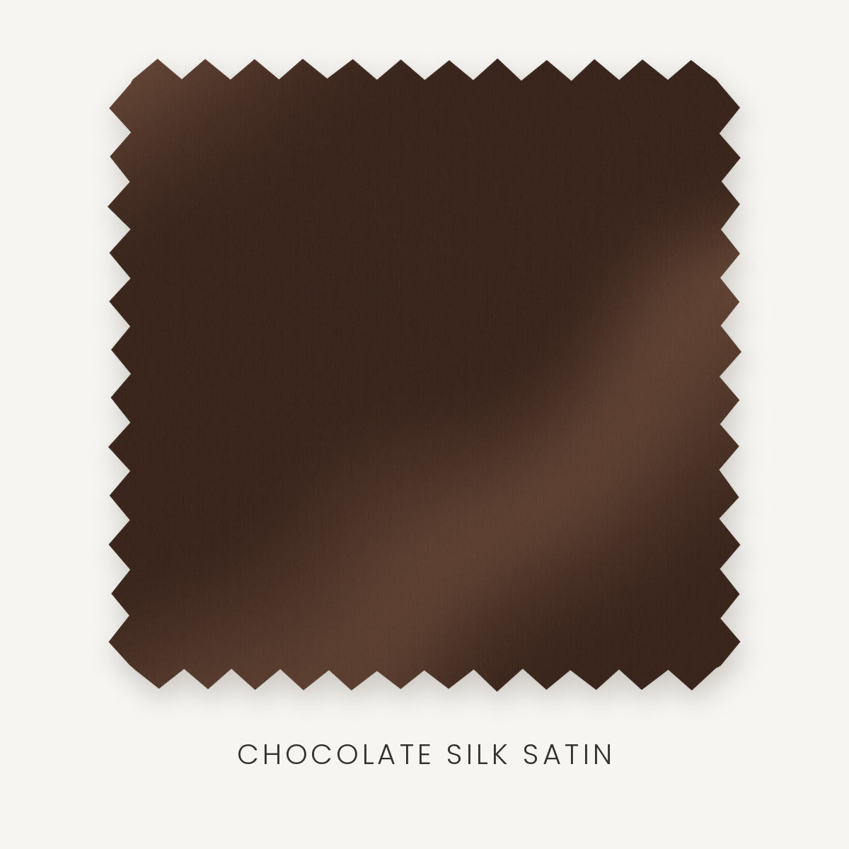 Chocolate Silk Satin fabric swatch