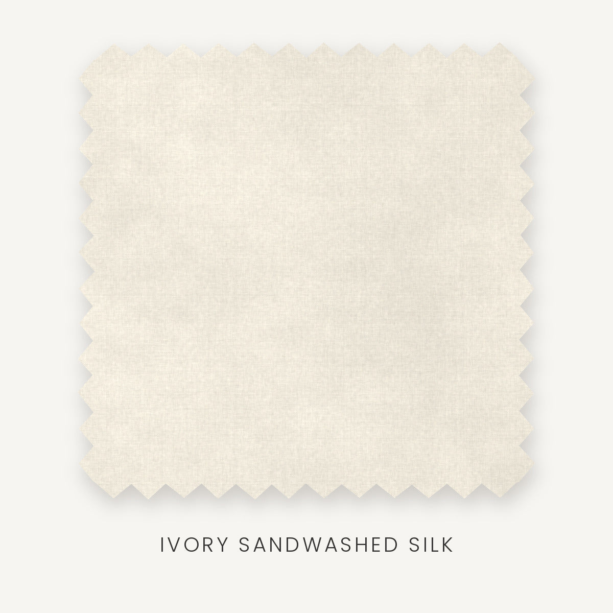 Ivory Sandwashed Silk fabric swatch